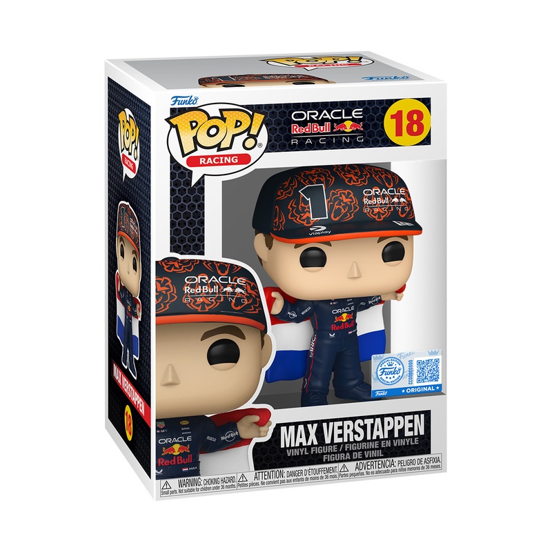 Funko ORACLE RED BULL RACING Pop! Max Verstappen with Dutch Flag