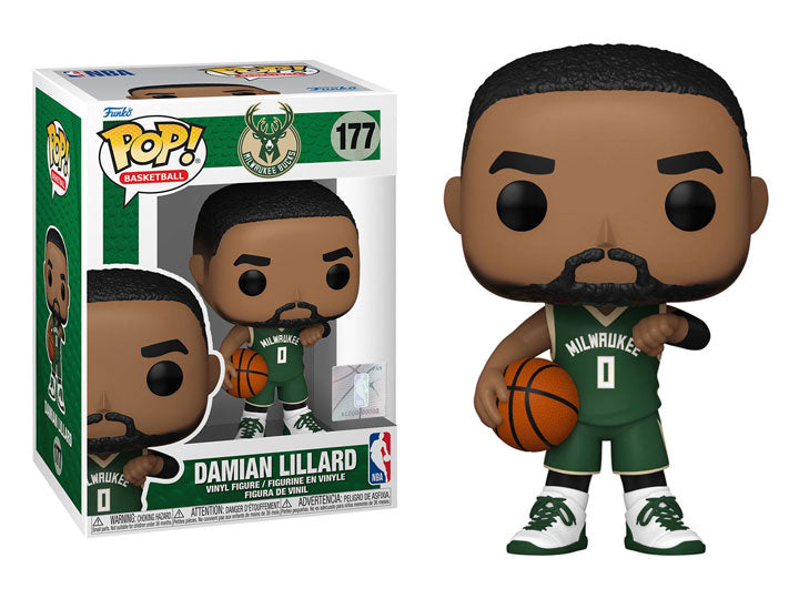 Funko Pop! NBA: Milwaukee Bucks - Damien Lillard #177 sold by Geek