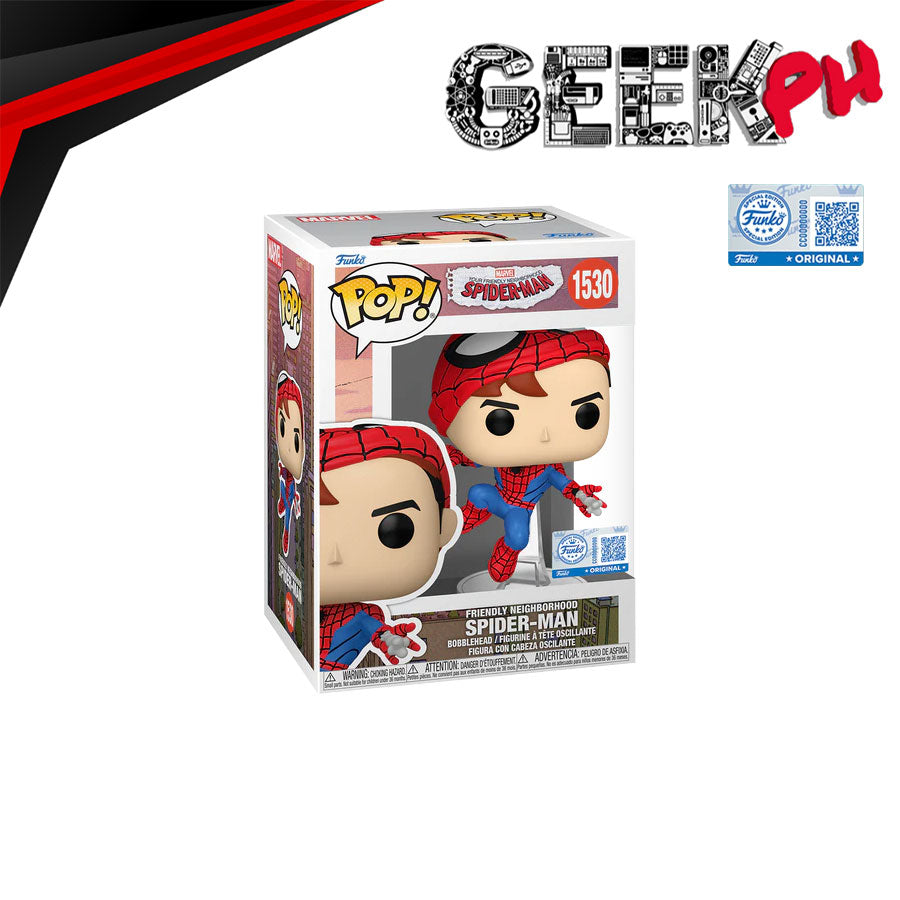 Funko POP! Spider-Man: No Way Home – Unmasked Friendly Neighborhood Spider-Man (Marvel Collector Corps Exklusiv)