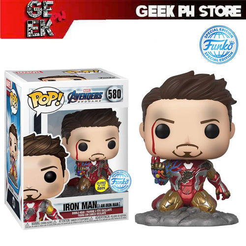 Funko POP Marvel: Avengers Endgame - I Am Iron Man (Metallic Glow in the Dark ) Special Edition Exclusive sold by Geek PH