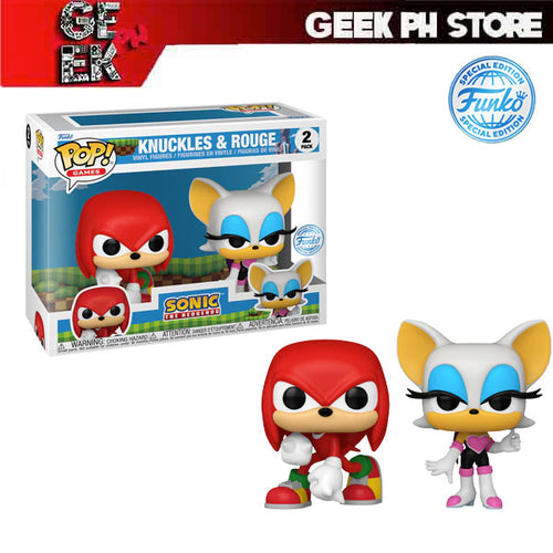 Funko POP Games: Sonic- Knuckles/Rouge 2 Pack Special Edition Exclusive sold by Geek PH