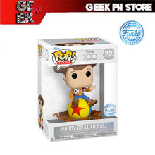 Load image into Gallery viewer, Funko POP! Trains: D100 - Woody on Luxo Ball Special Edition Exclusive sold by Geek PH