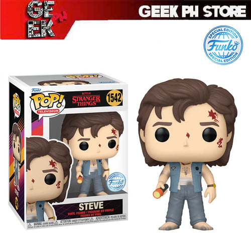 Funko POP TV: Stranger Things - Steve (Battledamage) Special Edition Exclusive sold by Geek PH