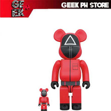 Load image into Gallery viewer, Medicom BE@RBRICK Squid Game Guard △ 100％ &amp; 400％ Bearbrick