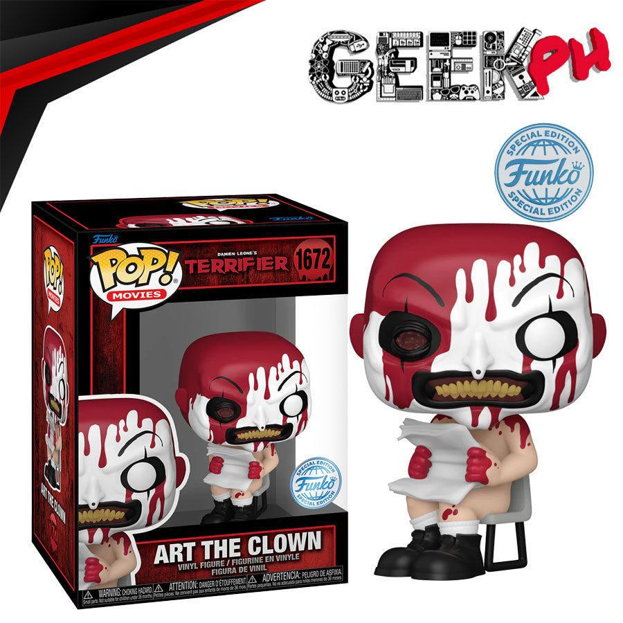 Funko POP MOVIES: Terrifer Art the Clown with Nespaper Special Edition  Exclusive sold by Geek PH - Main Image