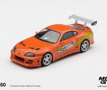 Load image into Gallery viewer, ( PRE ORDER RESERVATION ) MINI GT MGT01250-BL "Toyota Supra BOMEX " The Fast and the Furious"  Brian O'Conner / Blister Packaging"