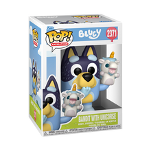 Load image into Gallery viewer, Funko Bluey Pop! Bandit with Unicorse