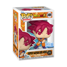 Load image into Gallery viewer, CHASE Funko DRAGON BALL Pop! Super Saiyan God Goku (Kamehameha) RETAIL EXCLUSIVE