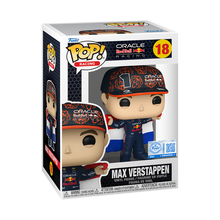 Load image into Gallery viewer, Funko ORACLE RED BULL RACING Pop! Max Verstappen with Dutch Flag RETAIL EXCLUSIVE