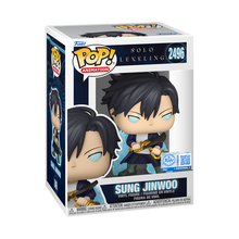 Load image into Gallery viewer, Funko SOLO LEVELING Pop! Sung Jinwoo (Blue Aura) RETAIL EXCLUSIVE