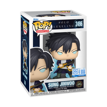 Load image into Gallery viewer, CHASE Funko SOLO LEVELING Pop! Sung Jinwoo (Blue Aura) RETAIL EXCLUSIVE