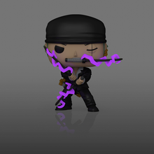 Load image into Gallery viewer, Funko ONE PIECE Pop! Roronoa Zoro (Dressrosa Arc) (Glow) RETAIL EXCLUSIVE