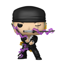 Load image into Gallery viewer, Funko ONE PIECE Pop! Roronoa Zoro (Dressrosa Arc) (Glow) RETAIL EXCLUSIVE