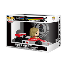 Load image into Gallery viewer, Funko MCLAREN Pop! Rides Super Deluxe James Hunt with McLaren M23D