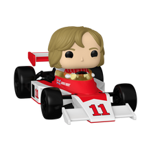Load image into Gallery viewer, Funko MCLAREN Pop! Rides Super Deluxe James Hunt with McLaren M23D