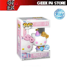 Load image into Gallery viewer, Funko Pop HELLO KITTY WITH GIFT  GOLD  (GLITTER) - 50TH ANNIVERSARY Special Edition Exclusive sold by Geek PH