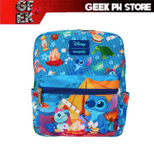 Load image into Gallery viewer, Loungefly: Stitch Camping Cuties All-Over Print Nylon Square Mini Backpack sold by Geek PH