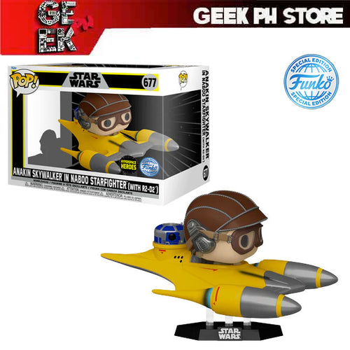 Funko POP Ride Super Deluxe - ANAKIN SKYWALKER IN NABOO STARFIGHTER (WITH R2-D2) Special Edition Exclusive sold by Geek PH