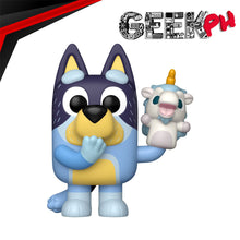 Load image into Gallery viewer, Funko Bluey Pop! Bandit with Unicorse