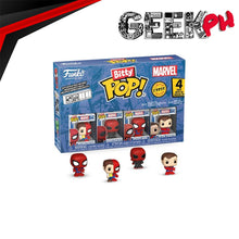 Load image into Gallery viewer, Funko Spider-Man Peter Parker Funko Bitty Pop! Mini-Figure 4-Pack sold by Geek PH