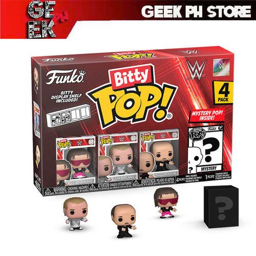 Funko WWE Bitty Pop! Bret Hart Four-Pack sold by Geek PH