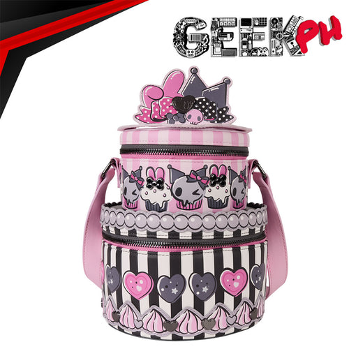 Loungefly SANRIO MY MELODY AND KUROMI FIGURAL CROSSBODY BAG SANTB1755 sold by Geek PH