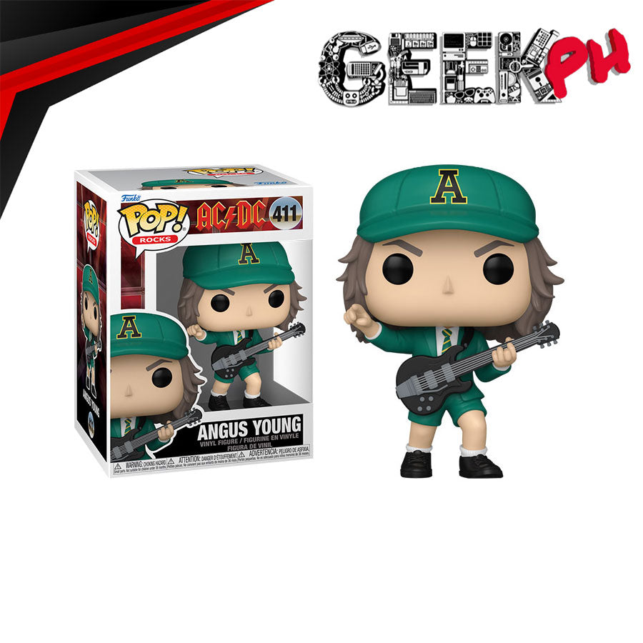 Funko Pop! Albums Deluxe ACDC – Angus Young – Back in Black – Figurine en vinyle à collectionner – Idée cadeau – Produit officiel – Jouets pour enfants et adultes – Fans