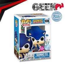 Load image into Gallery viewer, Funko Pop! &amp; Buddy: Sonic the Hedgehog - Sonic with Chao Flocked Special Edition Exclusive sold by Geek PH