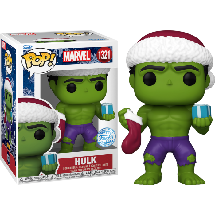Funko POP Marvel Holiday Green Hulk Special Edition Exclusive