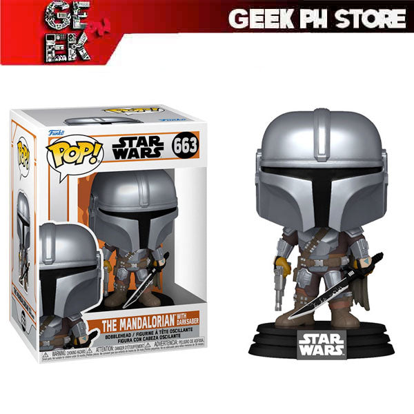Funko Pop! Star Wars: The Mandalorian - The Mandalorian with Darksaber sold by Geek PH