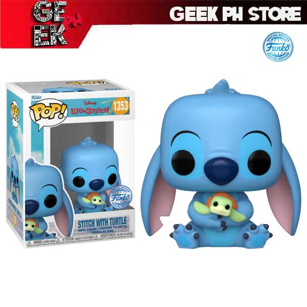 Funko Pop Disney Lilo and Stitch with Turtle Special Edition Exclusive sold by Geek PH