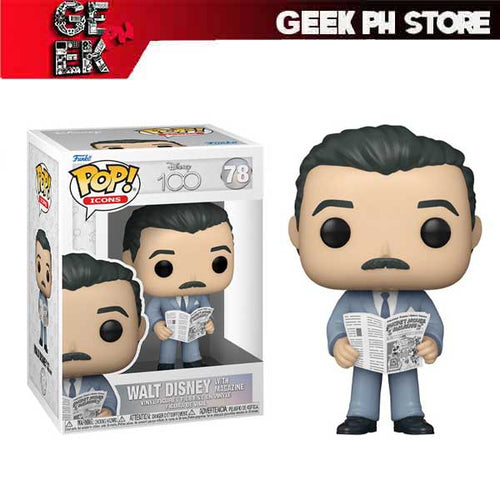 Funko Pop! Icons: Disney - 100th Anniversary Walt Disney with Magazine sold by Geek PH