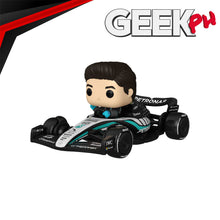 Load image into Gallery viewer, Funko MERCEDES-AMG PETRONAS Pop! Rides Super Deluxe George Russell
