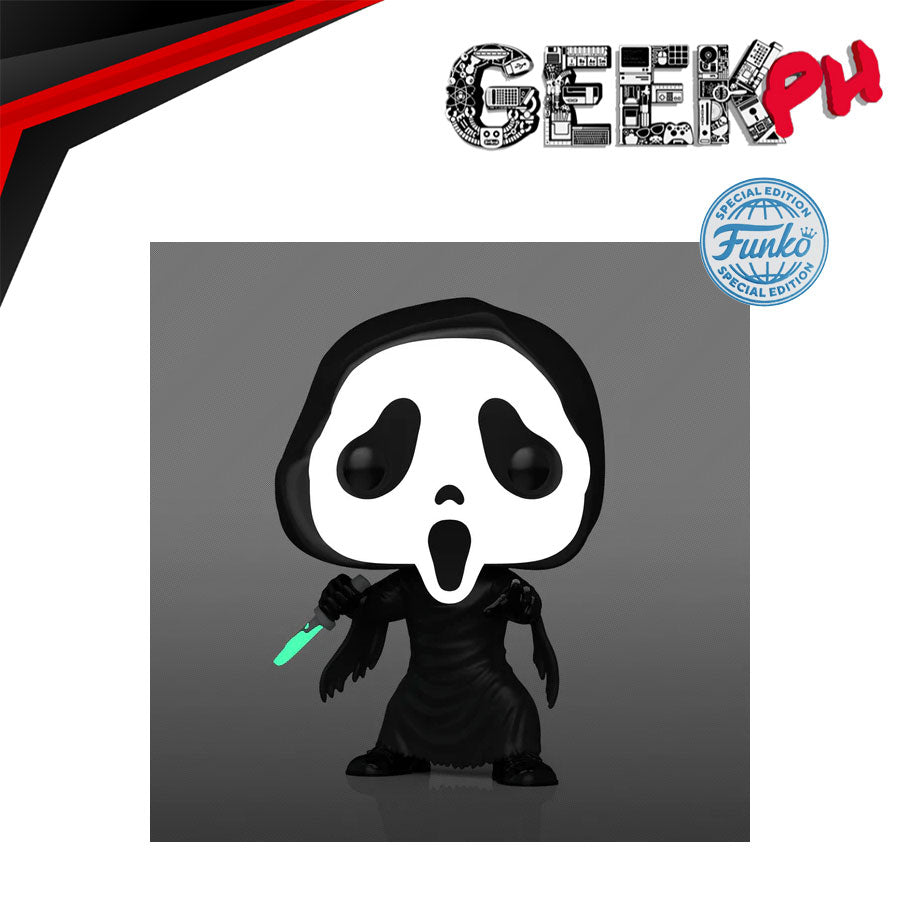 Funko Pop! Movies: Ghost Face with Knife Glow in the Dark Special Edition Exclusive sold by Geek PH