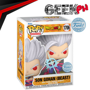 Funko Pop Dragon Ball Super : Super Hero Gohan Beast Standing Special Edition sold by Geek PH
