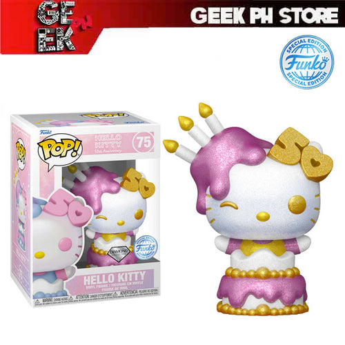 Funko Pop Sanrio Hello Kitty 50th - Hello Kitty Cake Diamond Glitter Special Edition Exclusvie sold by Geek PH