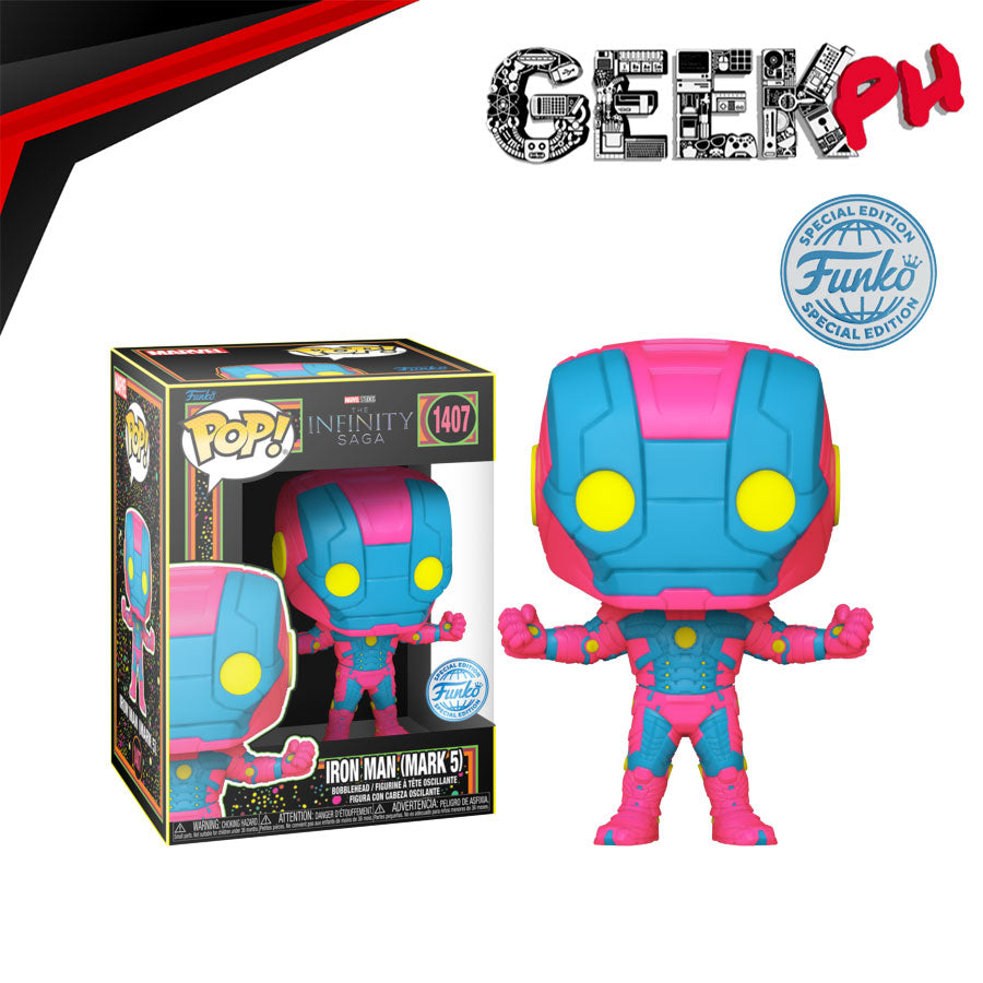 Funko Marvel: The Infinity Saga Iron Man (Mark 5) Blacklight