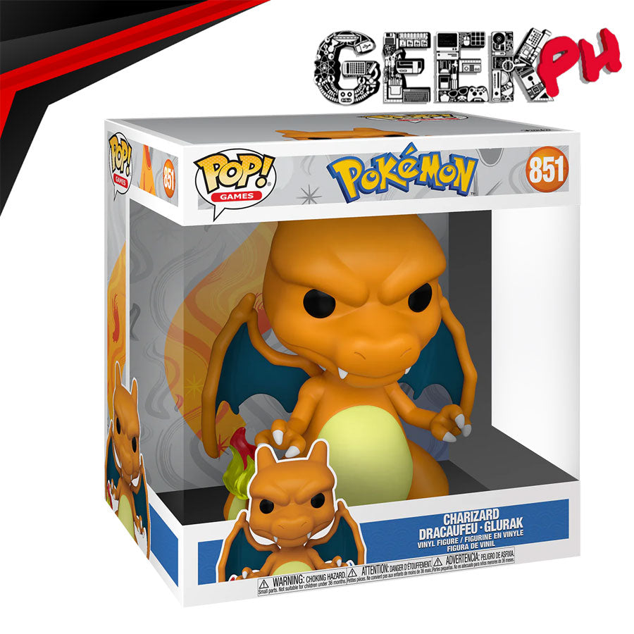 Funko POP Jumbo: Pokemon- Charizard (EMEA) sold by Geek PH