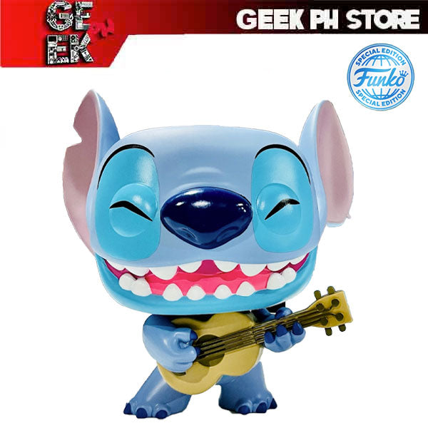Funko pop! Stitch with Ukulele 10” Amazon.com: Funko Pop! Disney: Lilo & Stitch - Stitch with