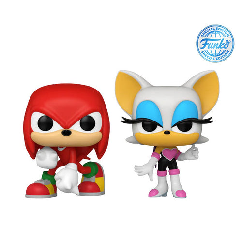 Funko POP! Games: Sonic The Hedgehod - Knuckles & Rouge 2-Pack  Special Edition Exclusive ( Pre Order Reservation )