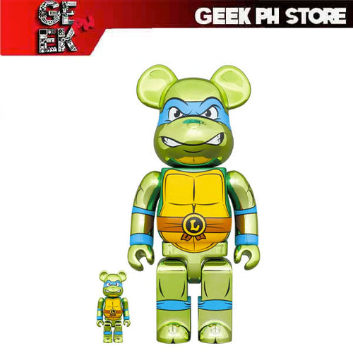 Medicom BE@RBRICK LEONARDO CHROME Ver. 100% & 400% sold by Geek PH Store