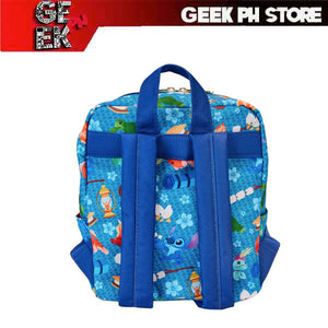 Loungefly: Stitch Camping Cuties All-Over Print Nylon Square Mini Backpack sold by Geek PH