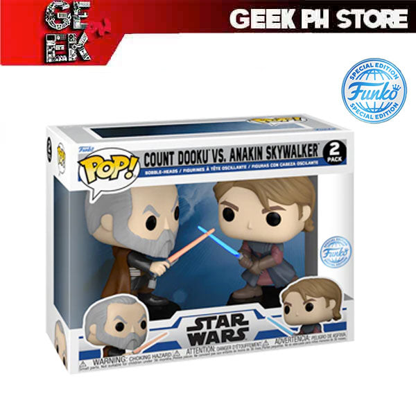 Funko Pop Vinyl STAR WARS: THE CLONE WARS 2 pack - Count Dooku vs Anakin Skywalker sold by Geek PH