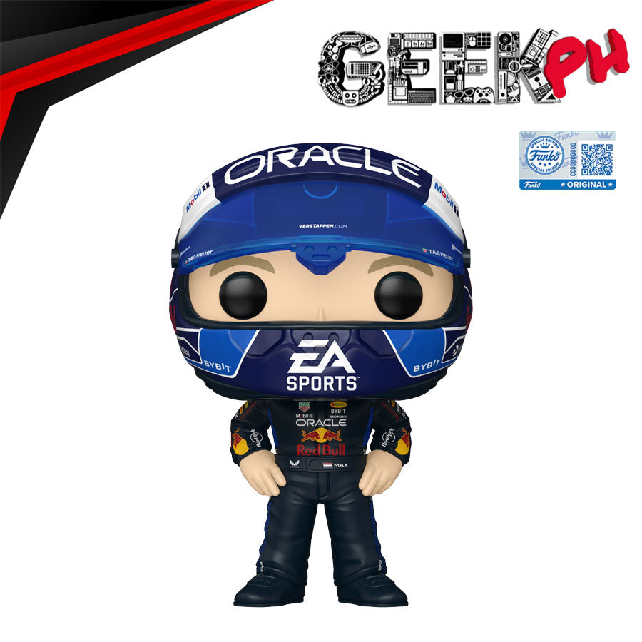 Funko Oracle Red Bull Racing Pop! Max Verstappen with USA Helmet Exclusive sold by Geek PH