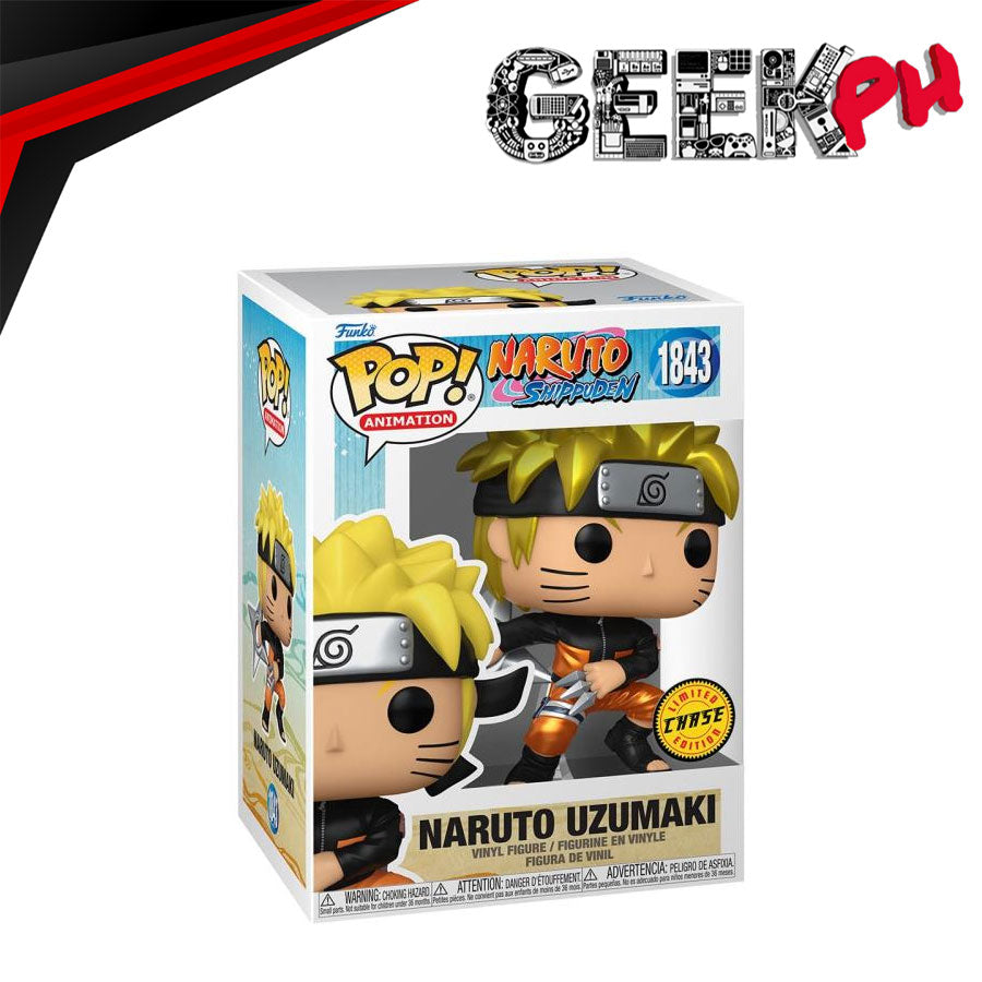 Funko Pop! Animation: Naruto: Shippuden - Naruto Uzumaki with Kunai & Shuriken (Chase) sold by Geek PH
