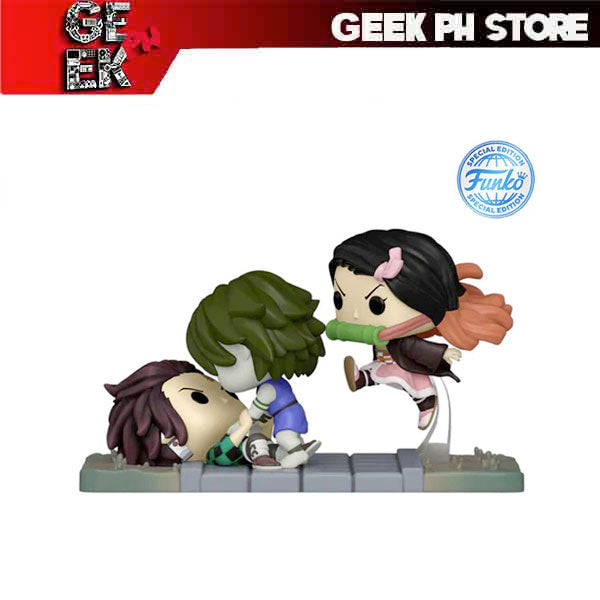 Funko POP Moments: Demon Slayer- Tanjiro & Nezuko vs. Temple Demon Special Edition Exclusive sold by Geek PH Store