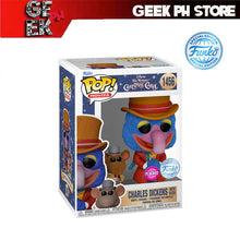 Load image into Gallery viewer, Funko Pop The Muppet Christmas Carol Charles Dickens Gonzo with Rizzo Flocked Special Edition Exclusive sold by Geek PH