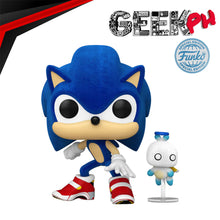 Load image into Gallery viewer, Funko Pop! &amp; Buddy: Sonic the Hedgehog - Sonic with Chao Flocked Special Edition Exclusive sold by Geek PH
