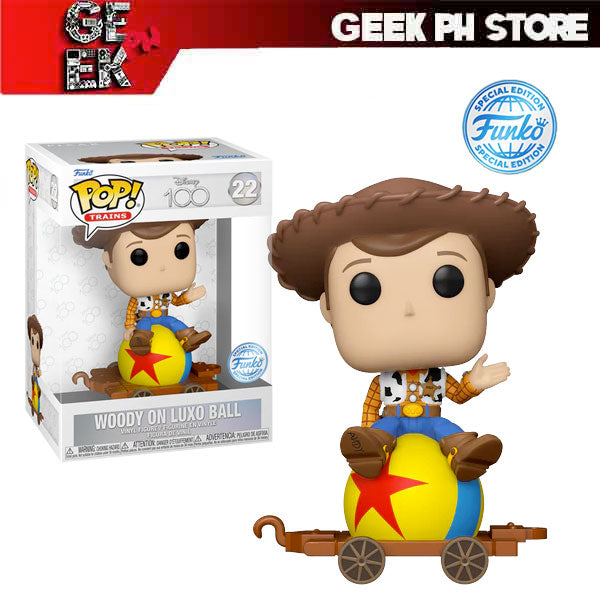 Funko POP! Trains: D100 - Woody on Luxo Ball Special Edition Exclusive sold by Geek PH