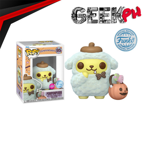 Funko POP! Sanrio: Halloween Pompompurin with Bucket FLOCKED Special Edition Exclusive sold by Geek PH